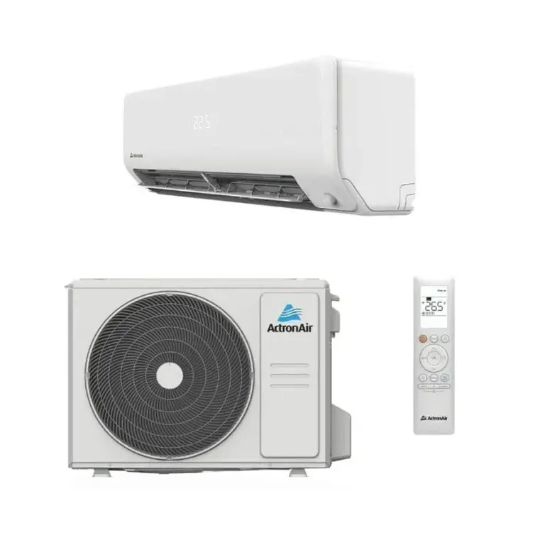 ActronAir Serene split system indoor unit, outdoor unit and remote